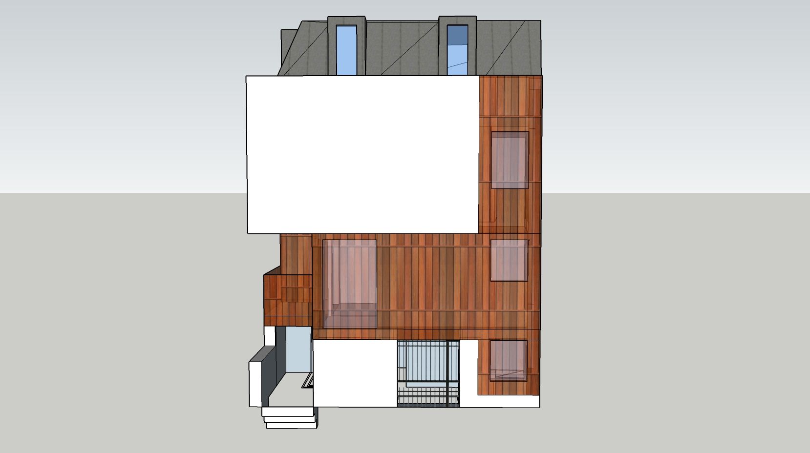 Shepherds Bush – New Build Single Family House: Design sketch