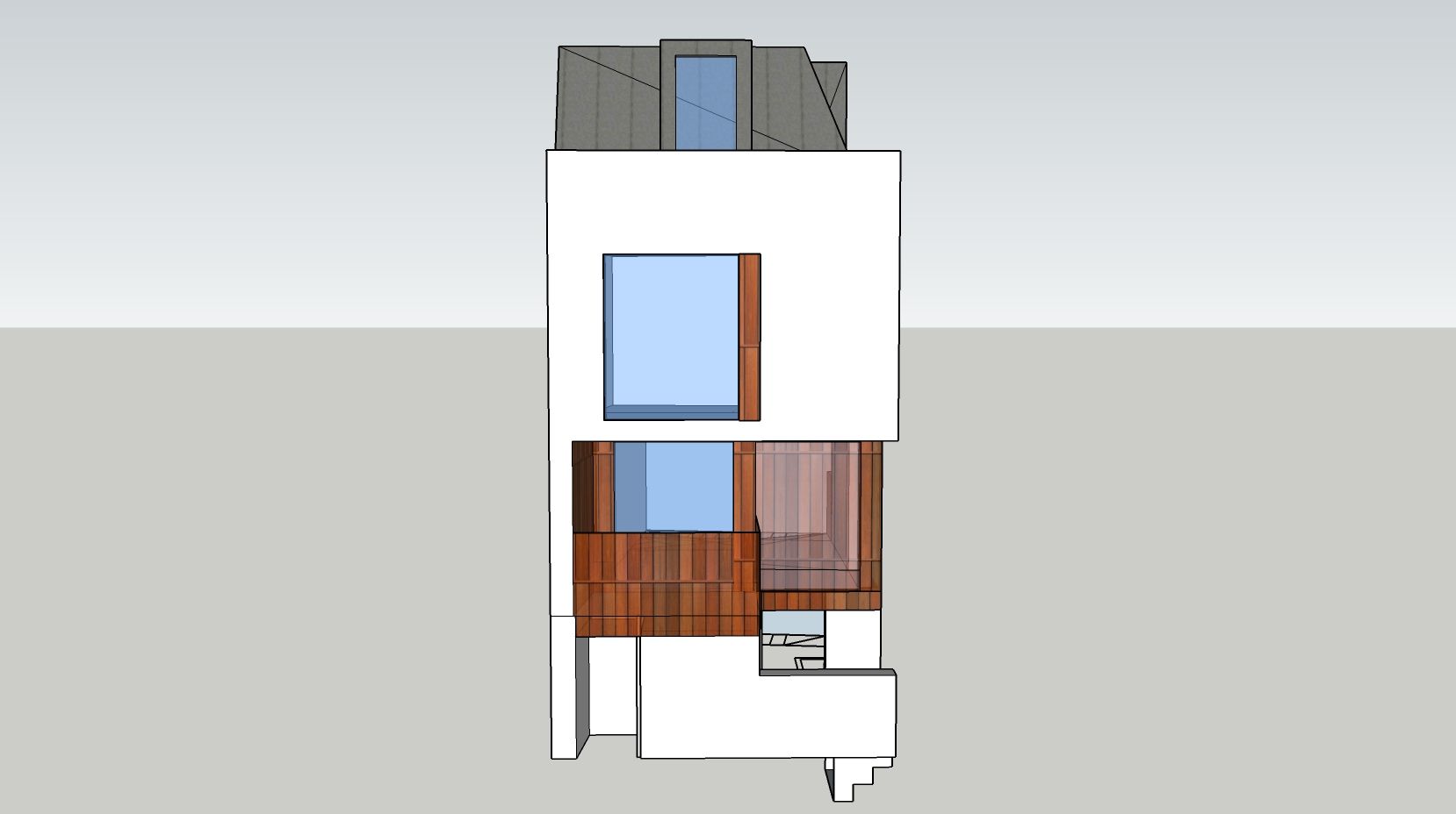 Shepherds Bush – New Build Single Family House: Design sketch, second view